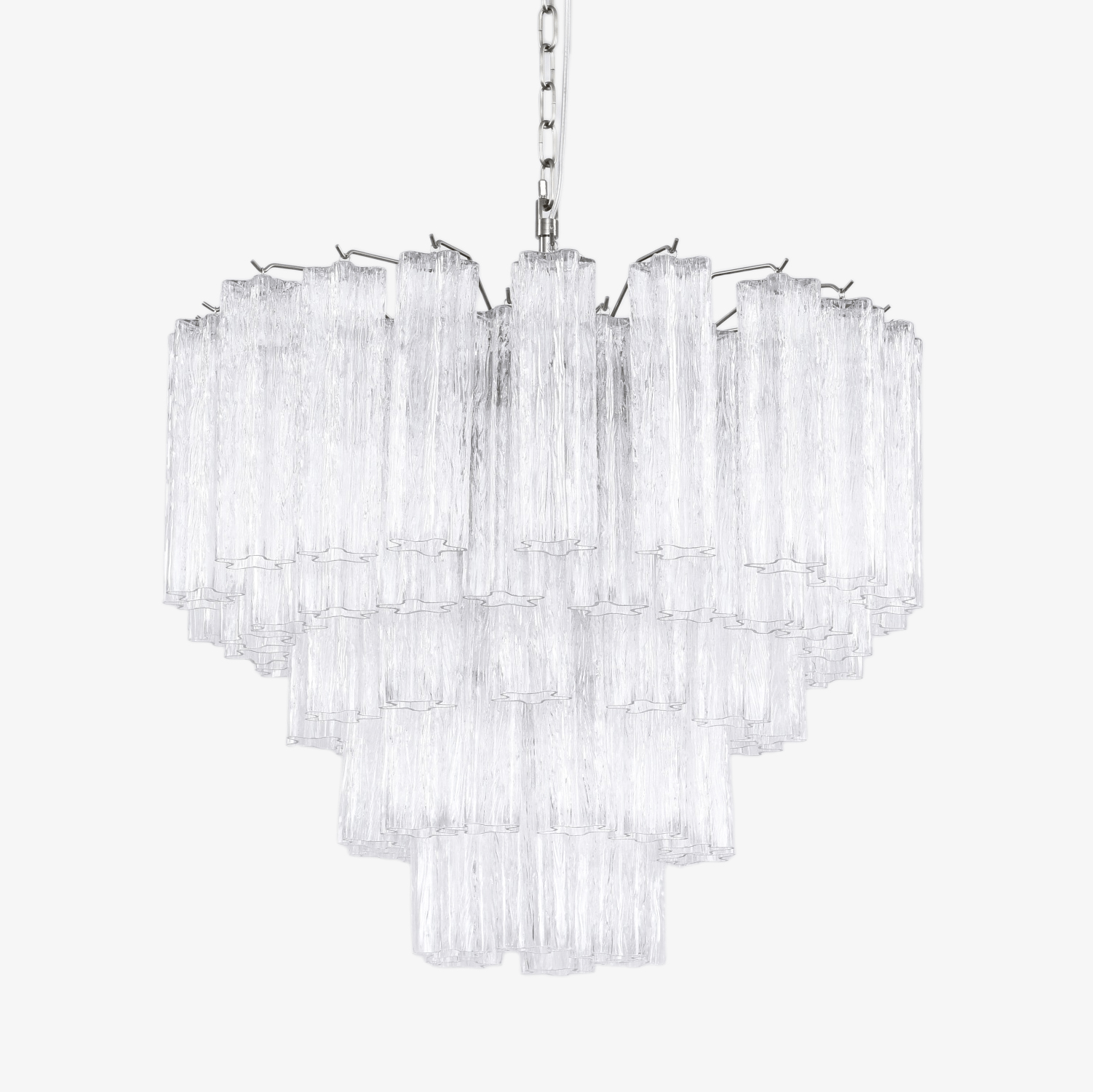 Lioreian Chandelier Clear Glass Multi-Tier Crystal Glow