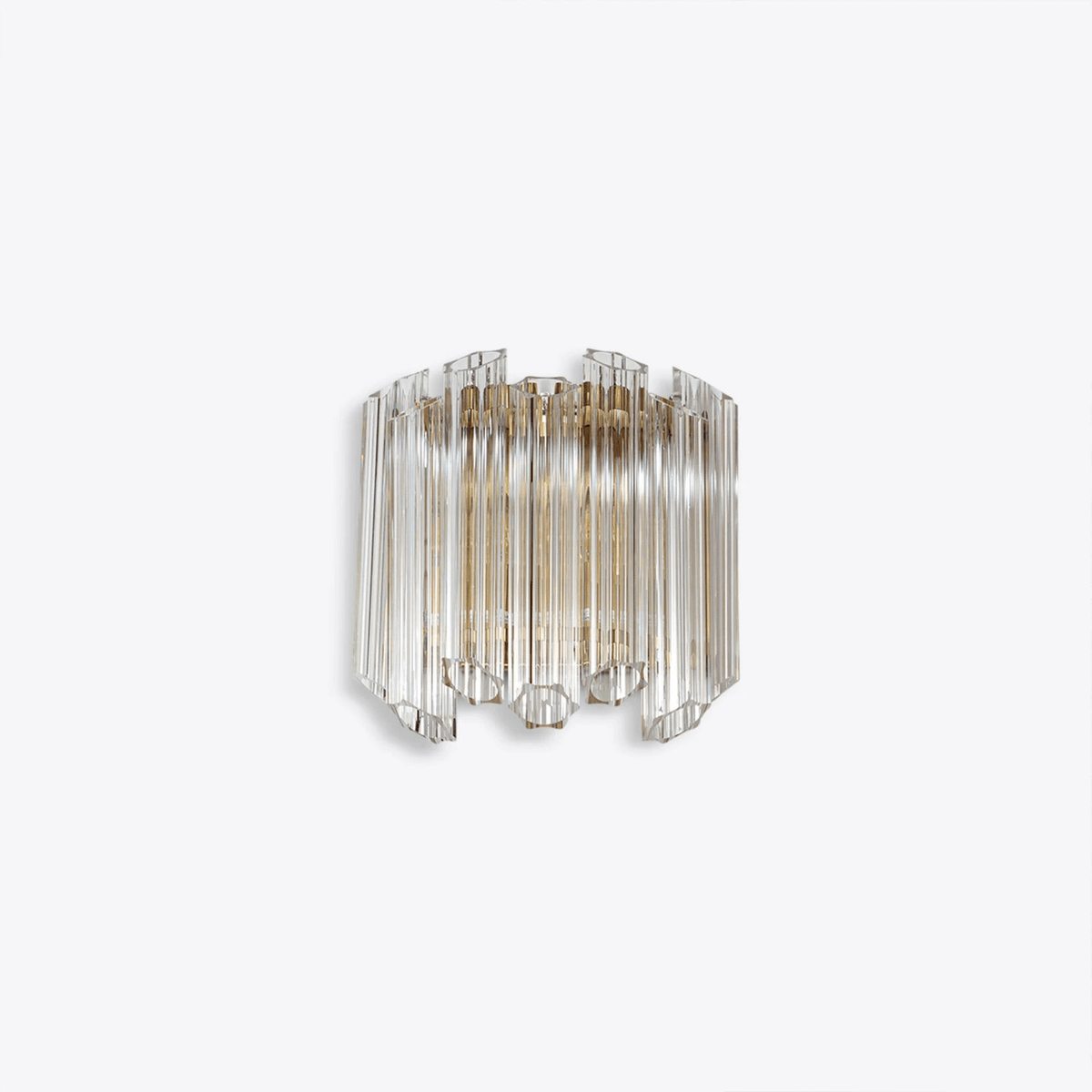 Celalaria Wall Lamp Clear Murano Glass Tube Cascade