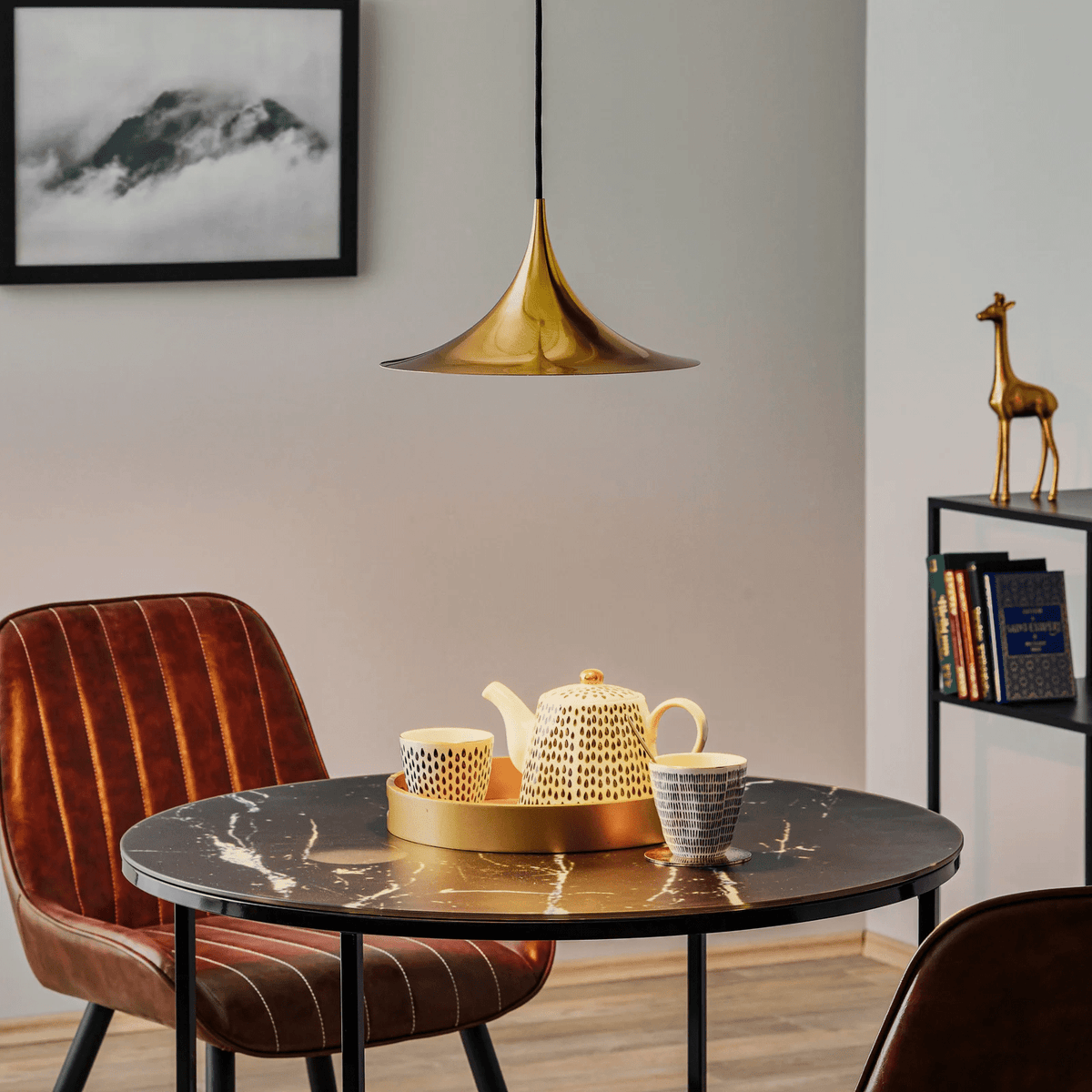 Valerira Steel Sculptural Pendant Light