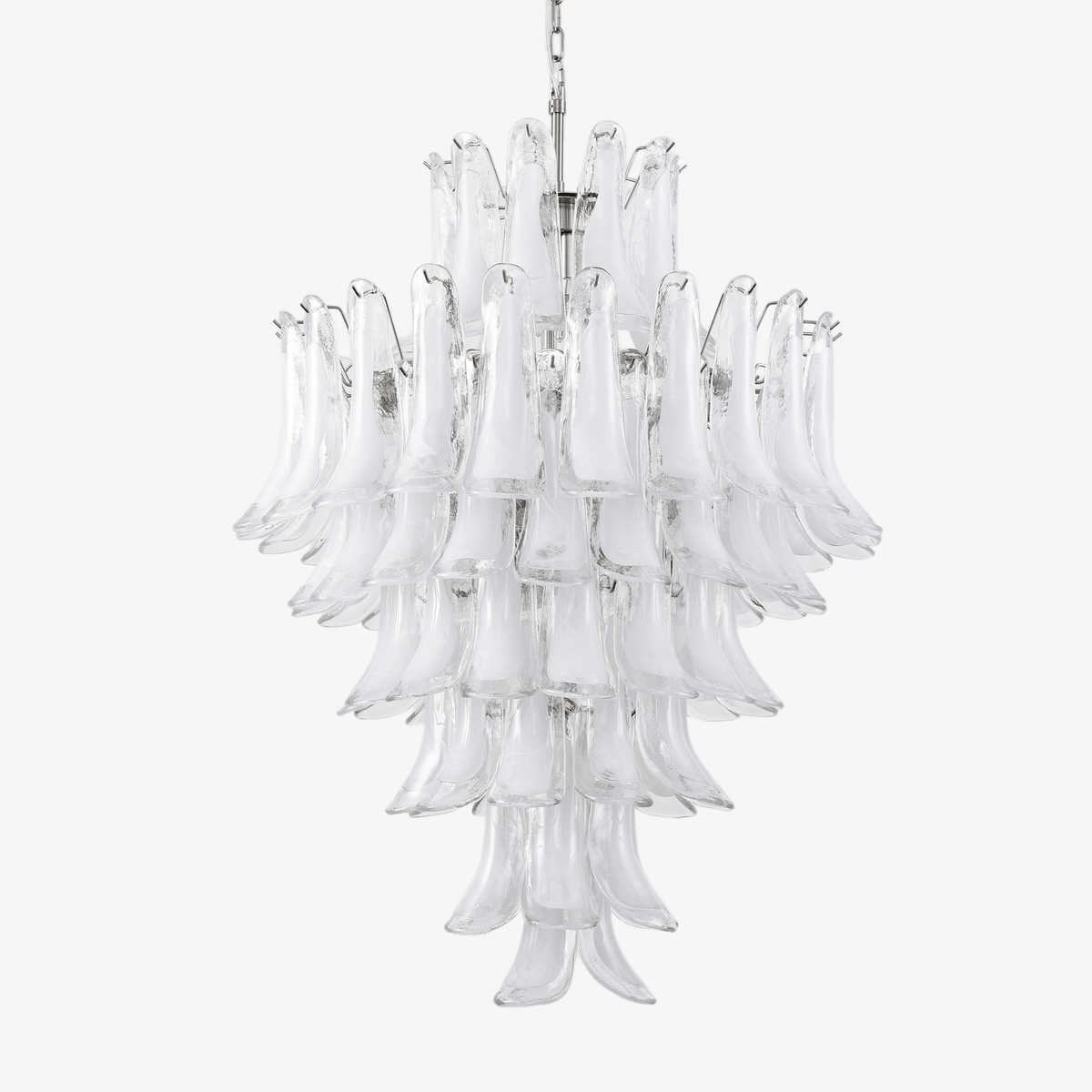 Eirivine Chandelier White Cloud Glass Petals