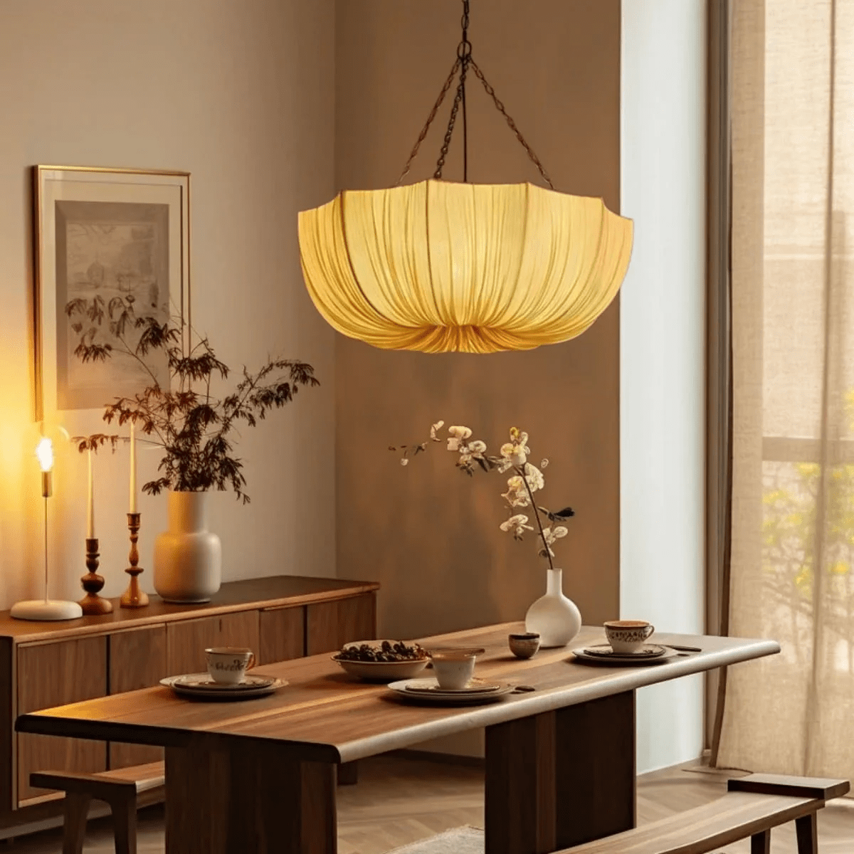 Willowmere Fabric Pendant Light
