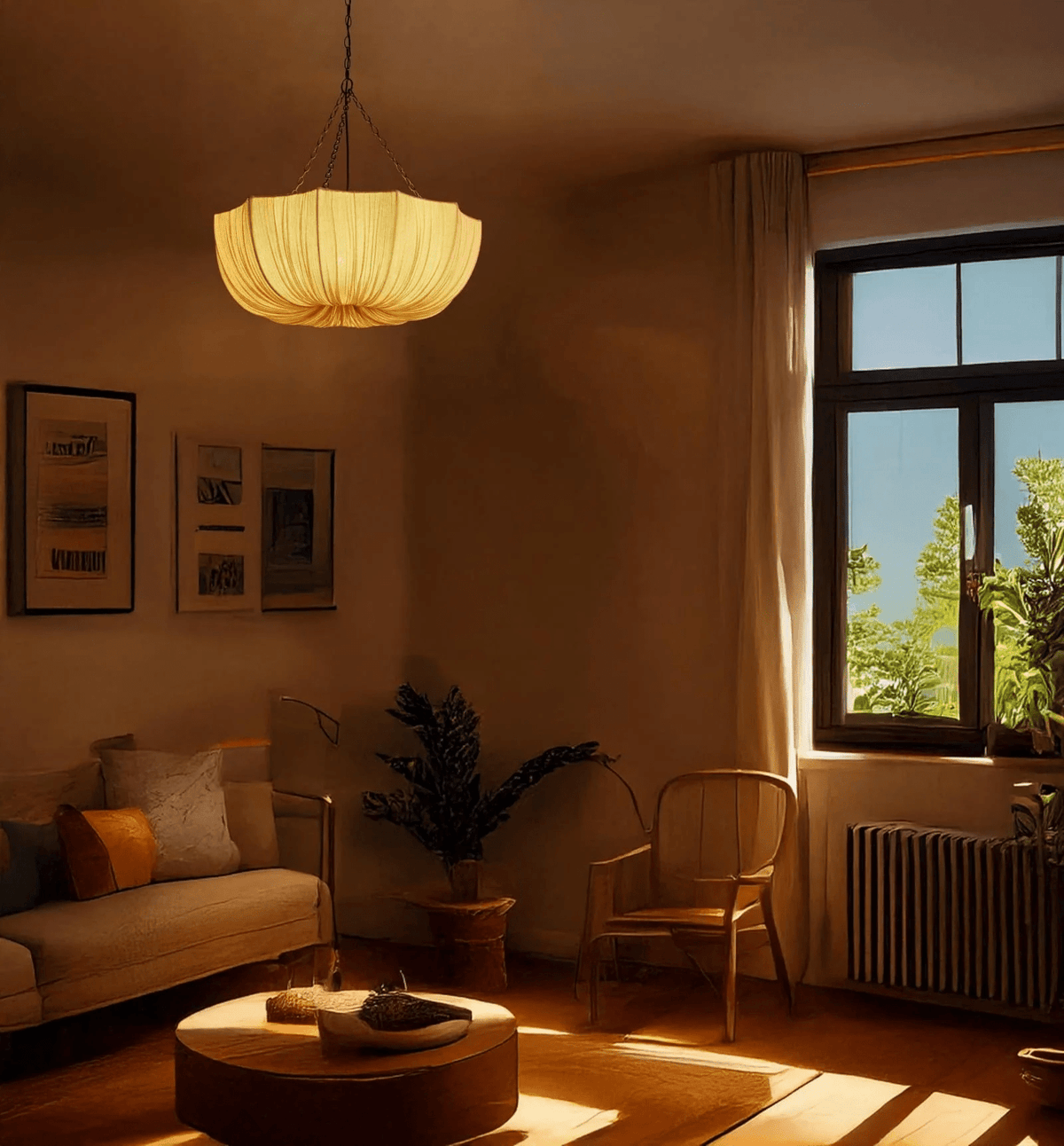 Willowmere Fabric Pendant Light