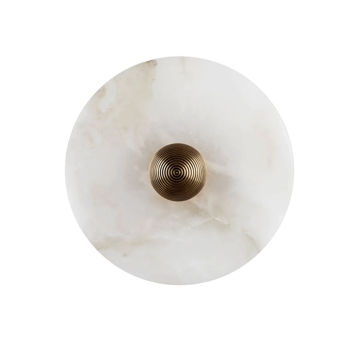 Selene Minimalist Alabaster Ceiling Light