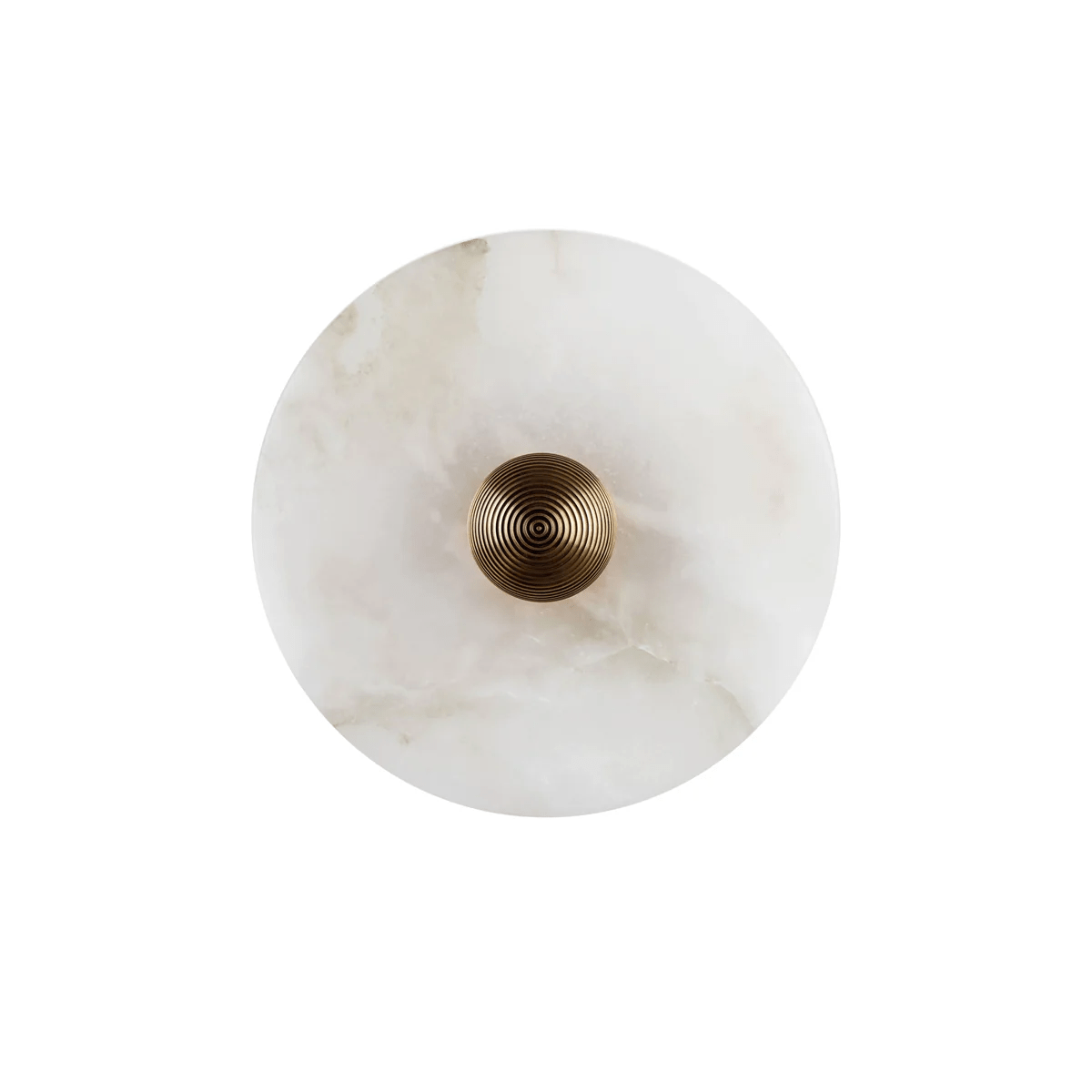 Selene Minimalist Alabaster Ceiling Light