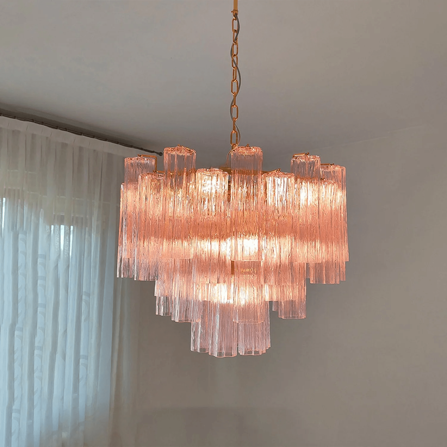 Lioruian Chandelier Murano Glass Tiered