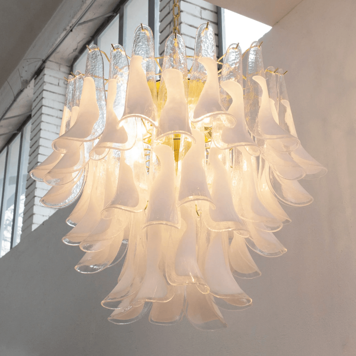 Eiroeon Chandelier Murano Glass Tiered Italian