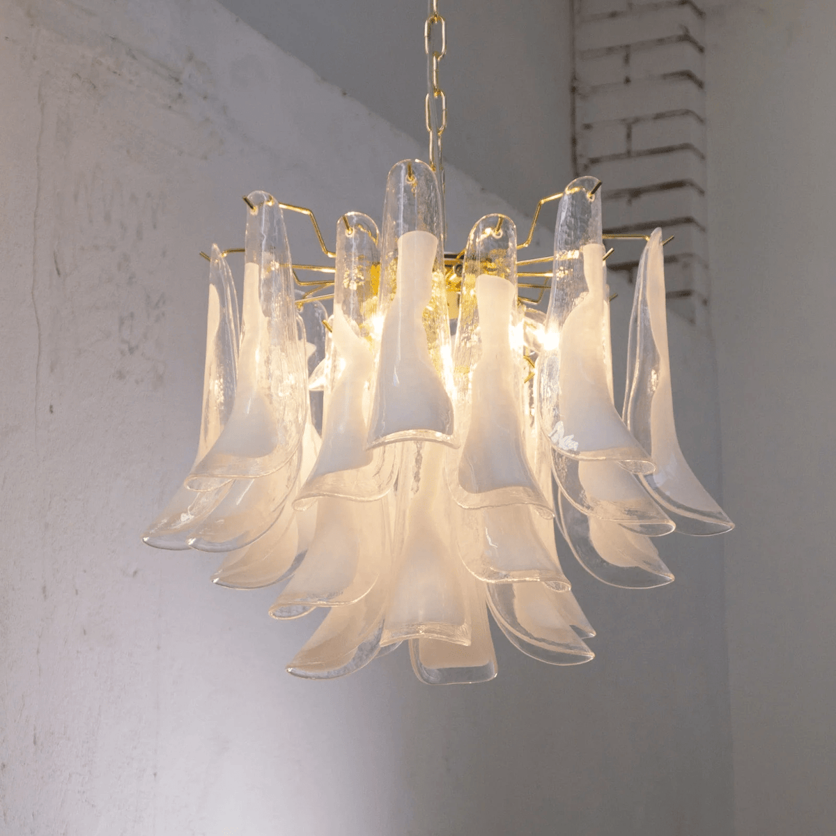 Eiroeon Chandelier Murano Glass Tiered Italian