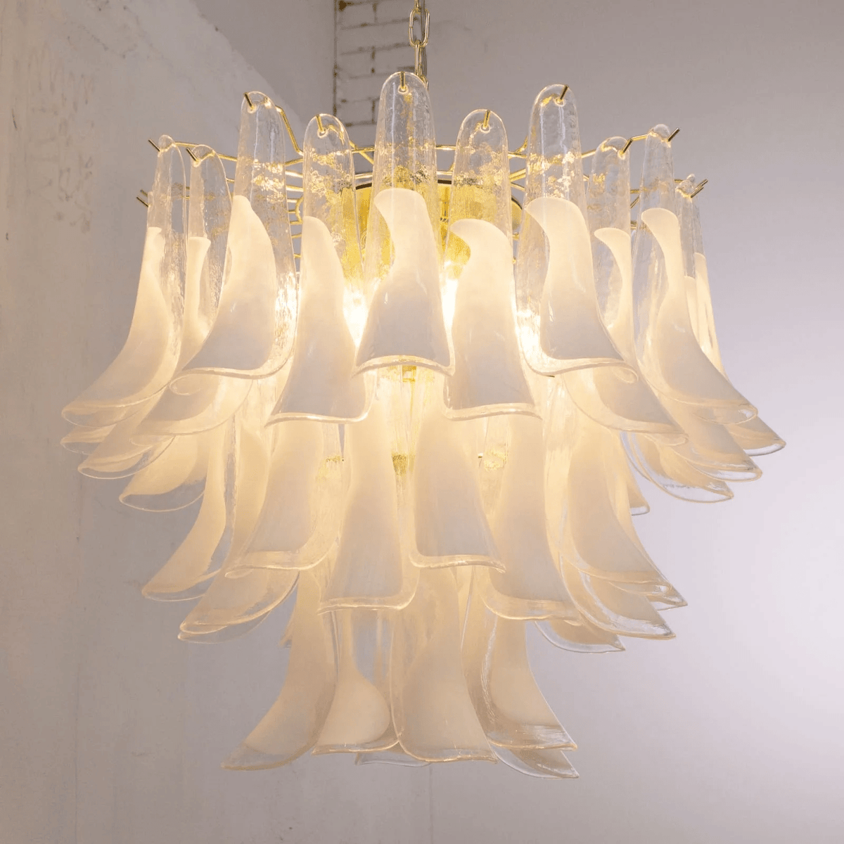Eiroeon Chandelier Murano Glass Tiered Italian