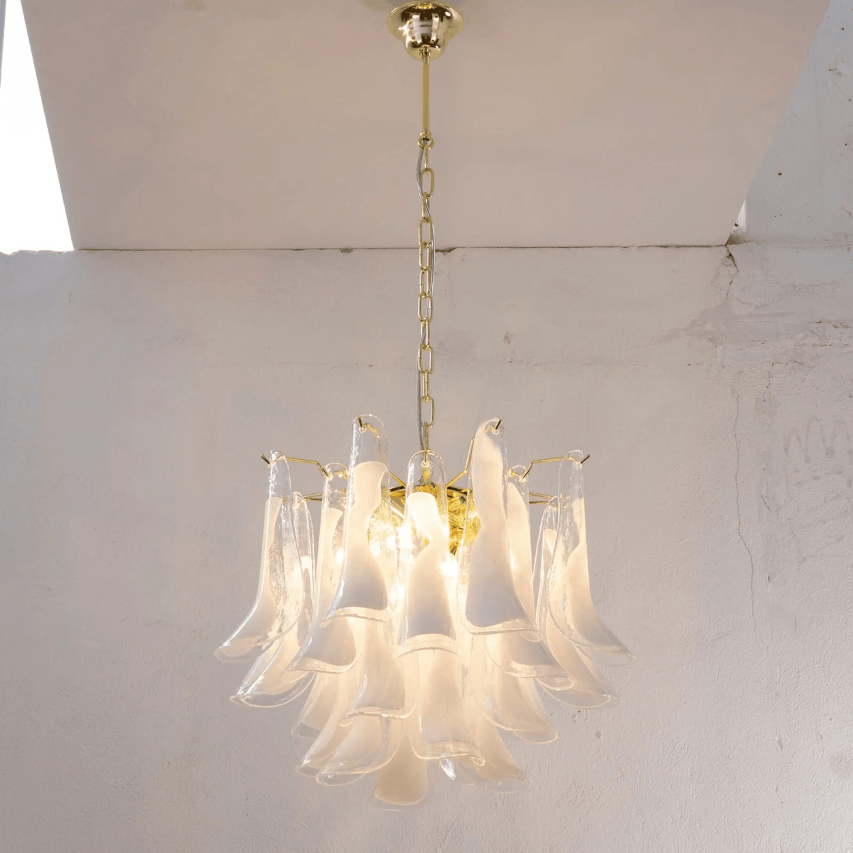 Eiroeon Chandelier Murano Glass Tiered Italian