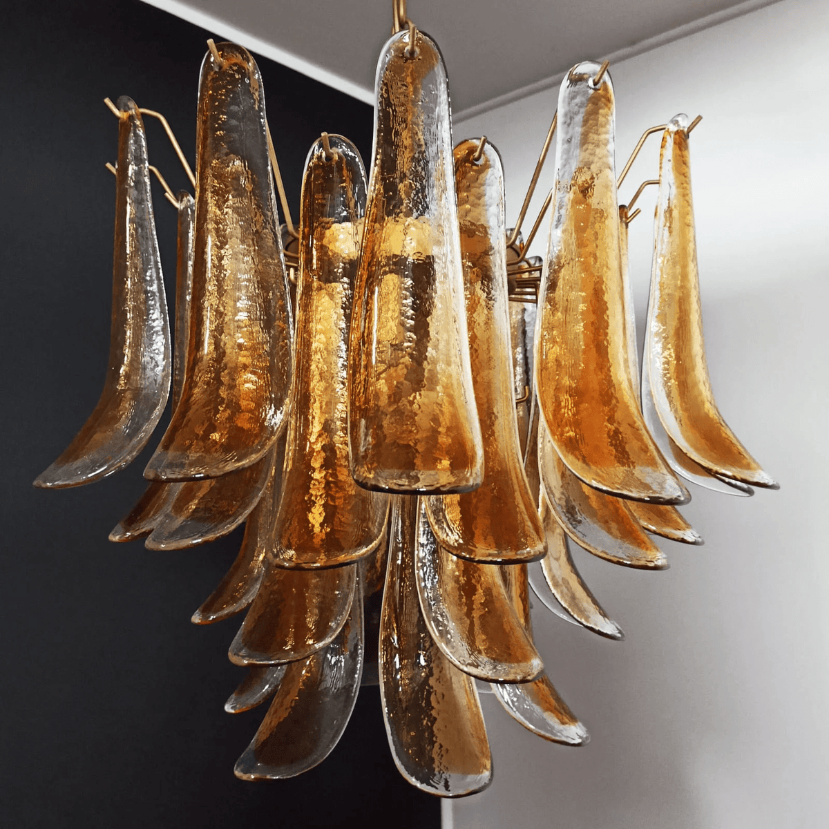 Eiroeon Chandelier Murano Glass Tiered Italian
