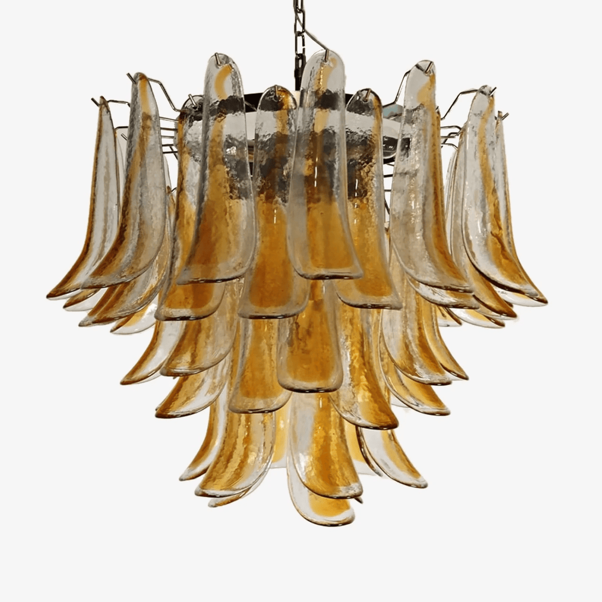 Eiroeon Chandelier Murano Glass Tiered Italian