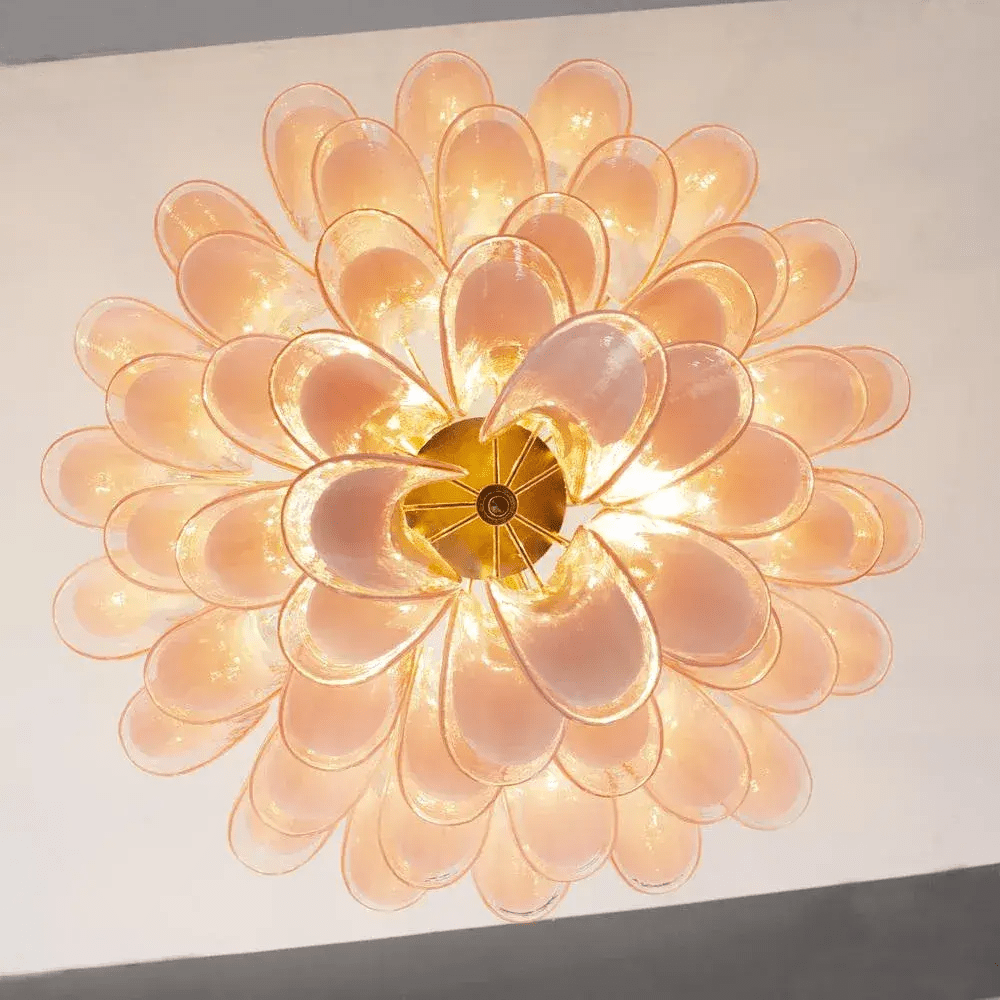 Eiroeon Chandelier Murano Glass Tiered Italian