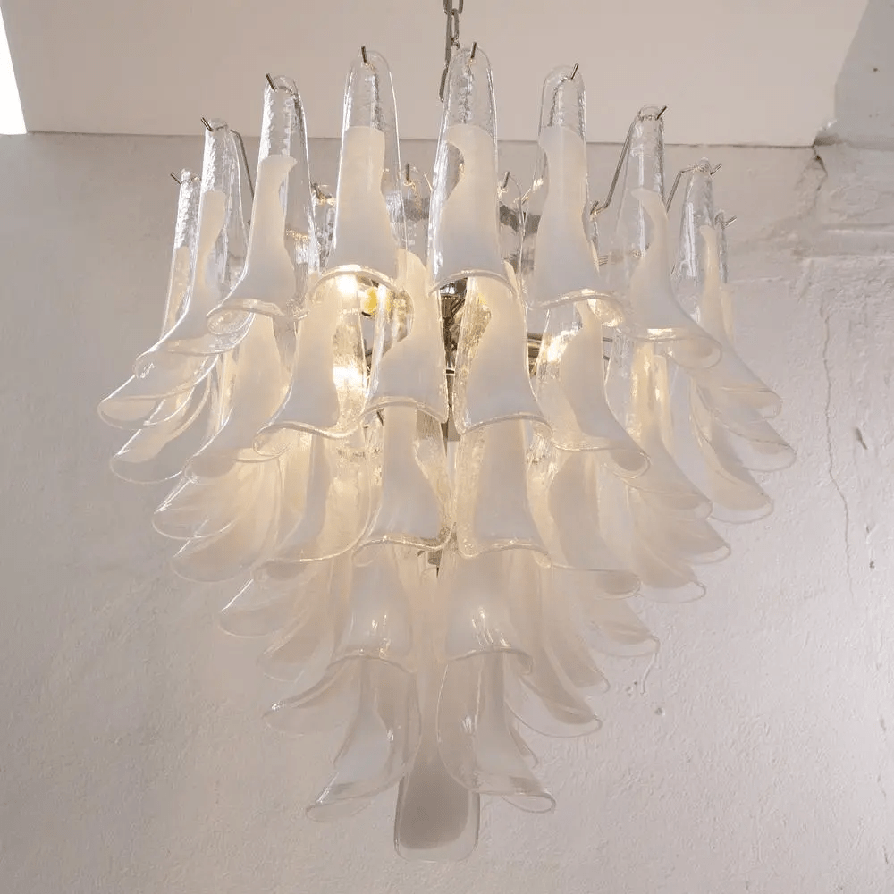 Eiroeon Chandelier Murano Glass Tiered Italian