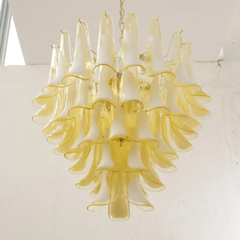 Eiroeon Chandelier Murano Glass Tiered Italian