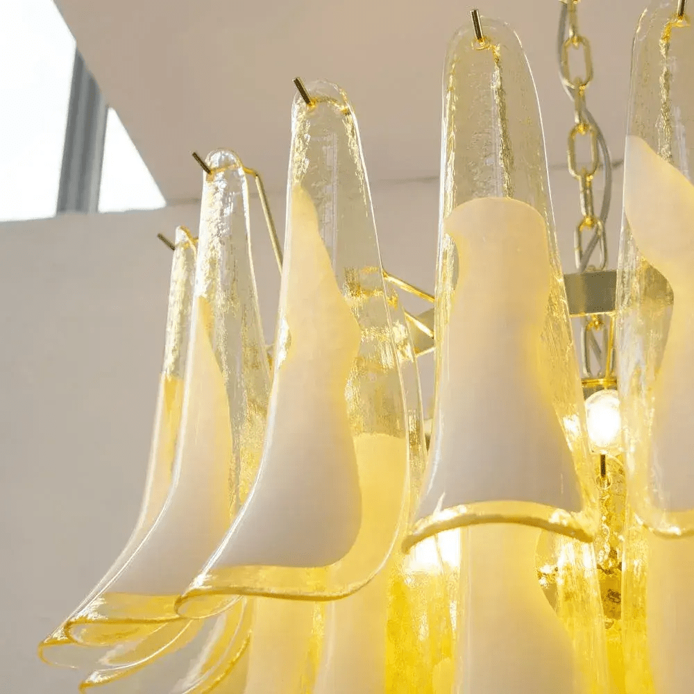 Eiroeon Chandelier Murano Glass Tiered Italian