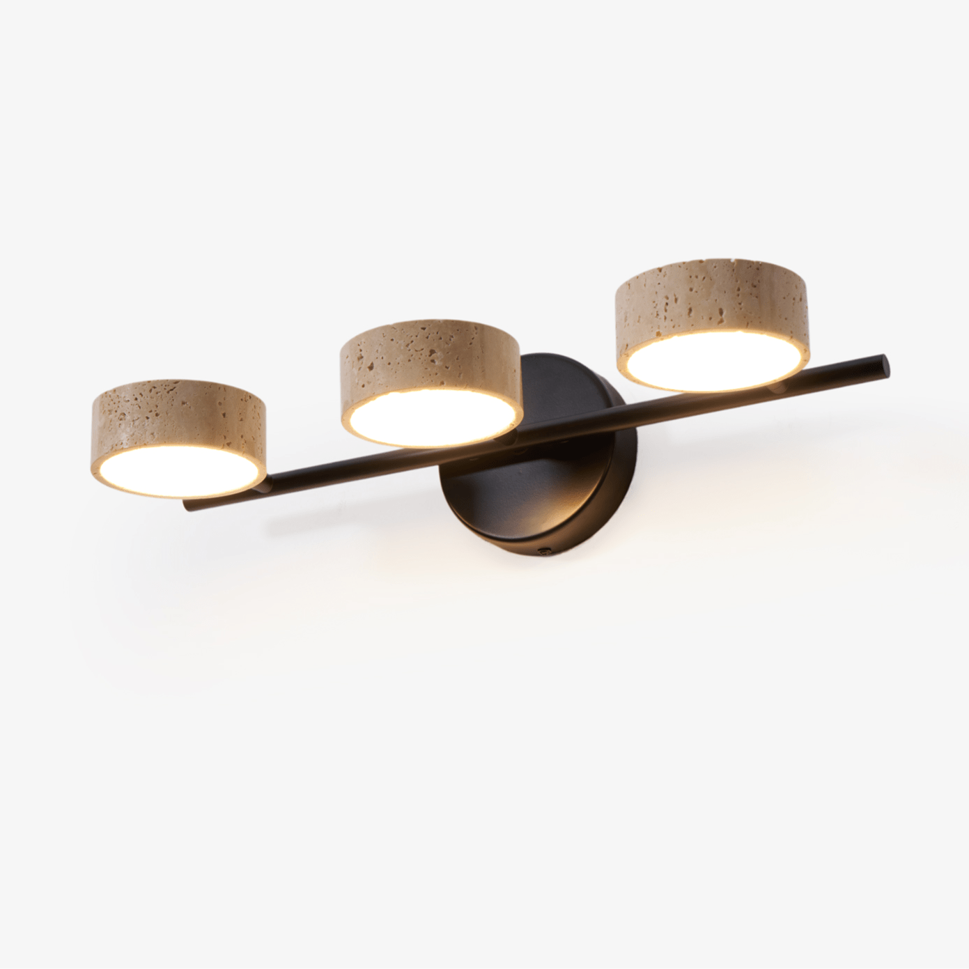 Ceshair Wall Light Multi Head Travertine Vanity Light - Neutral Decor