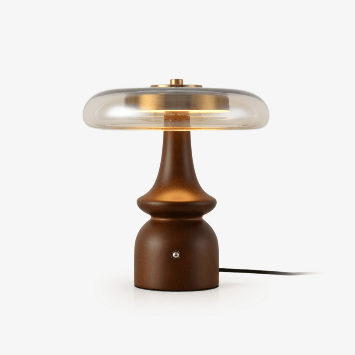 Mushroom Retro Glass Table Lamp
