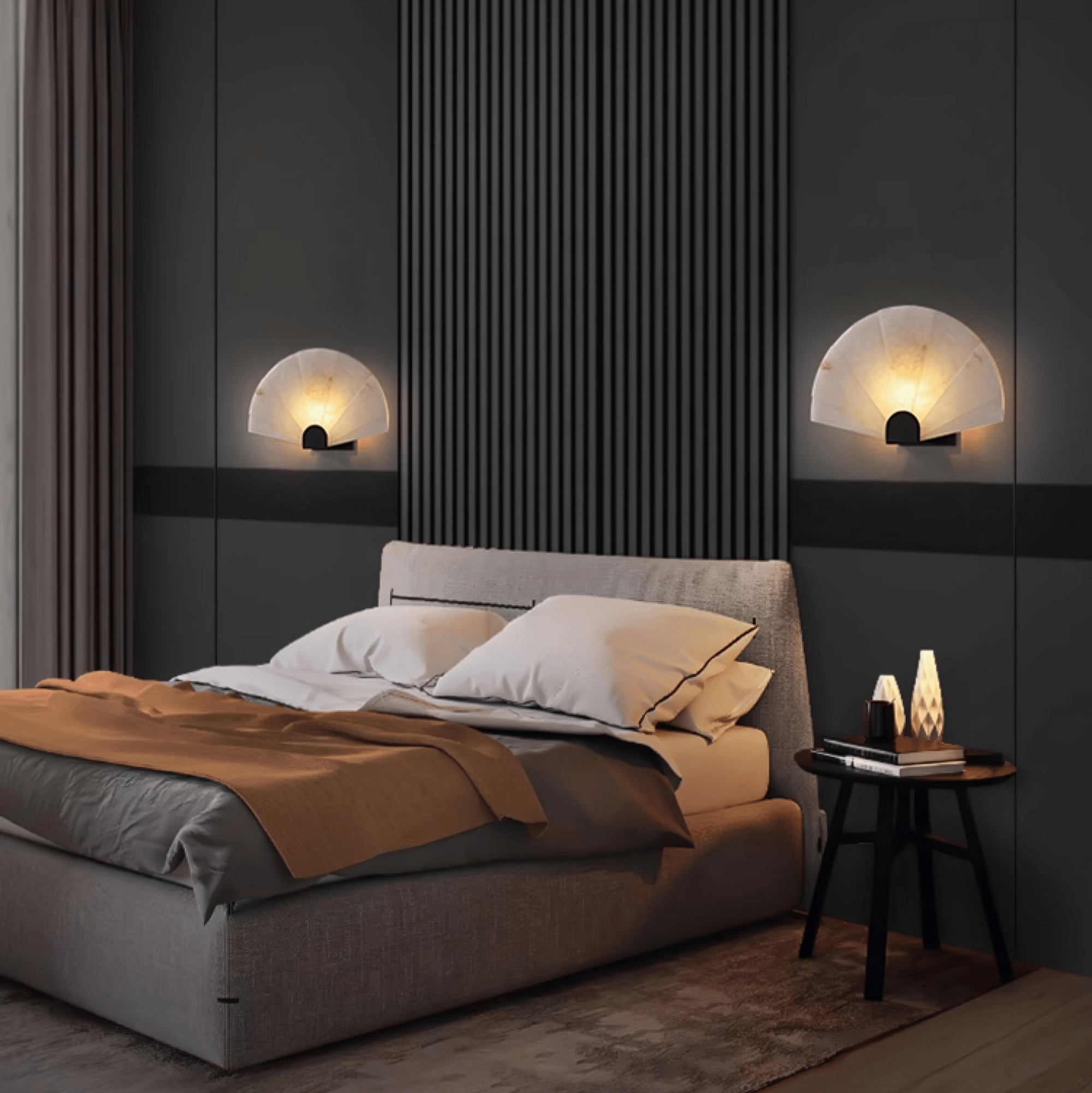 Nivelella Minimalist Alabaster Wall Light