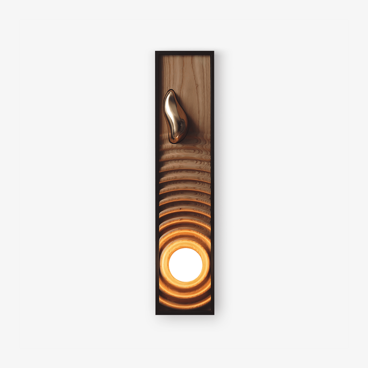 Caleb Vintage Wood Wall Lamp