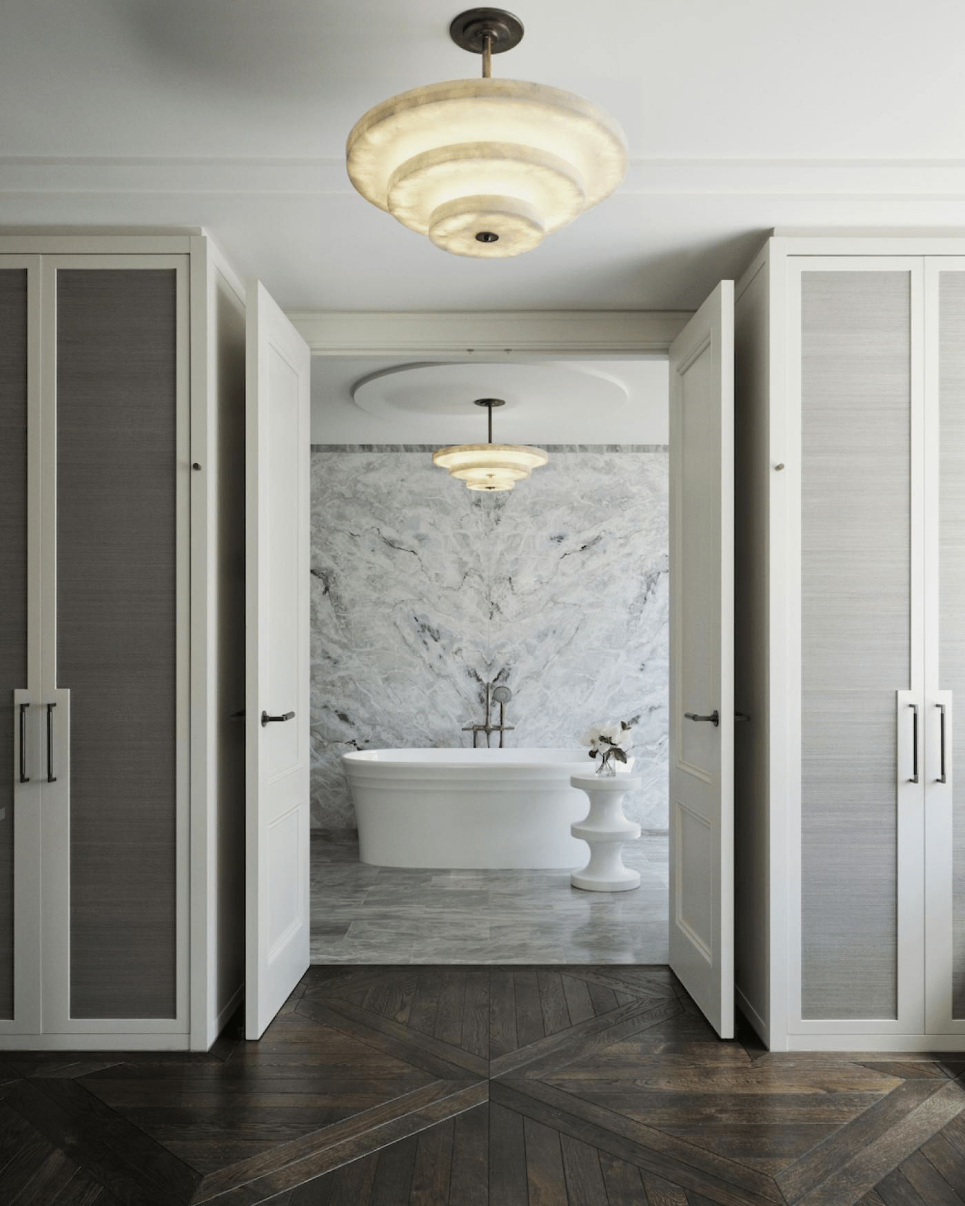 Nivoreria Minimalist Alabaster Pendant Light