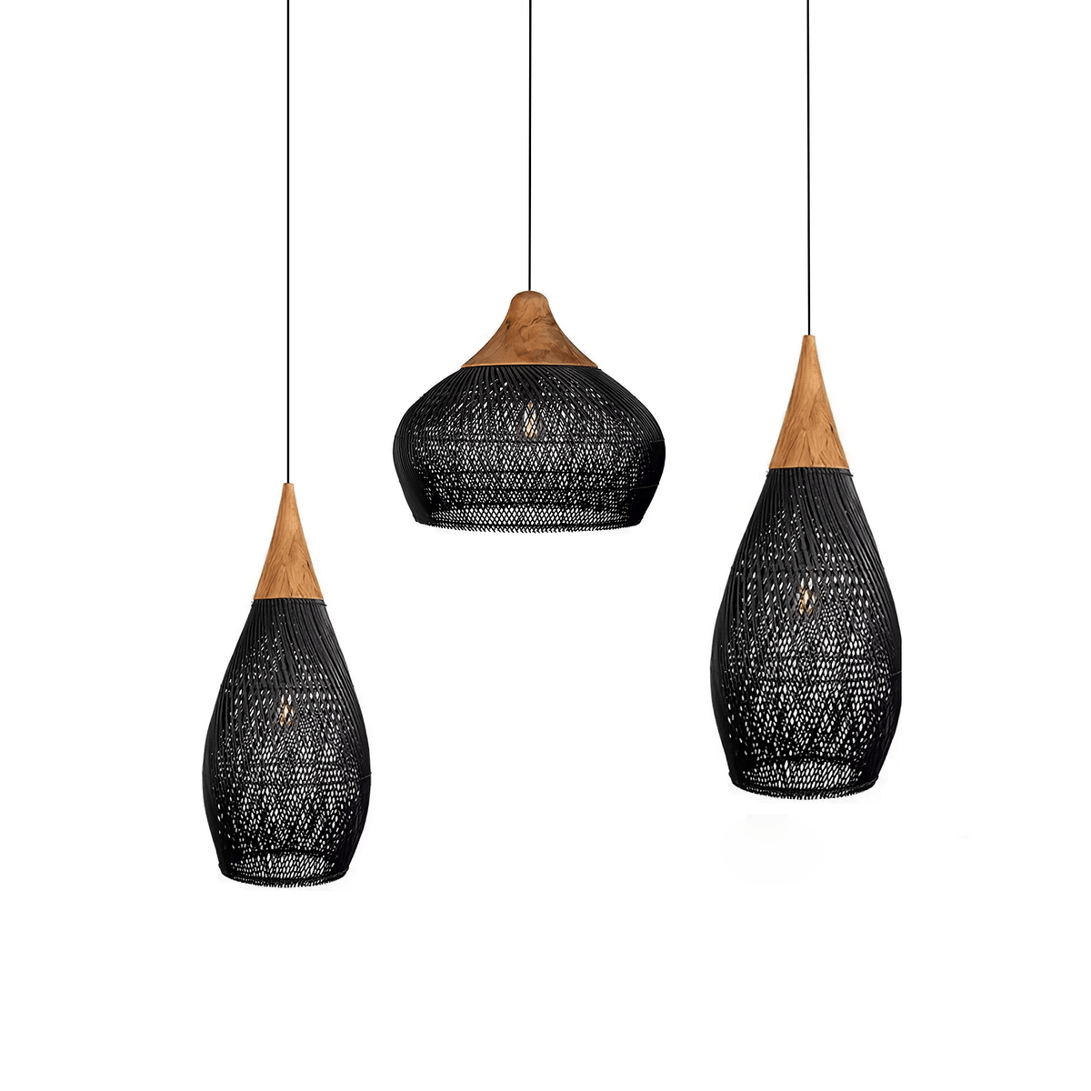 Clairstone Rattan Pendant Light