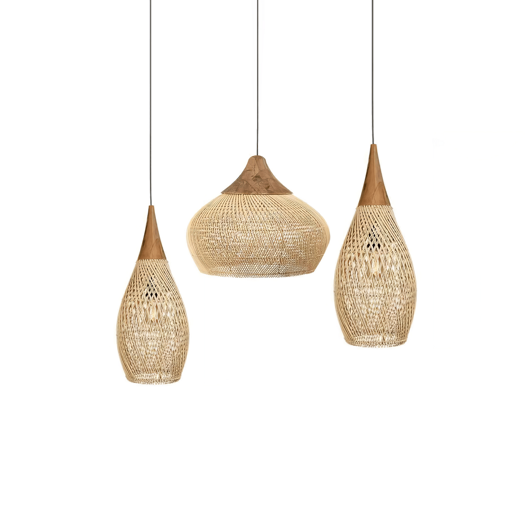 Clairstone Rattan Pendant Light