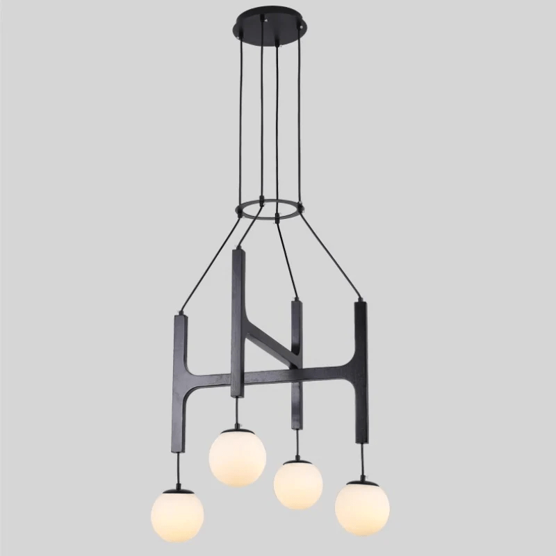 Xylocube Geometric Wood Globe Pendant Light - Neutral Decor