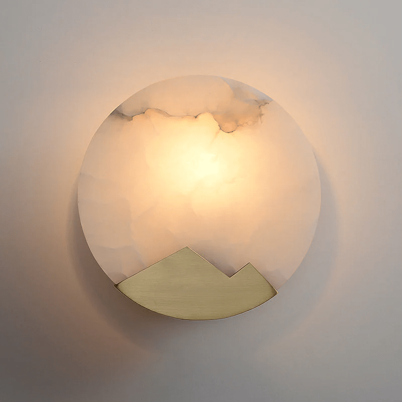 Nivisenne Mountain Shaped Alabaster Wall Light