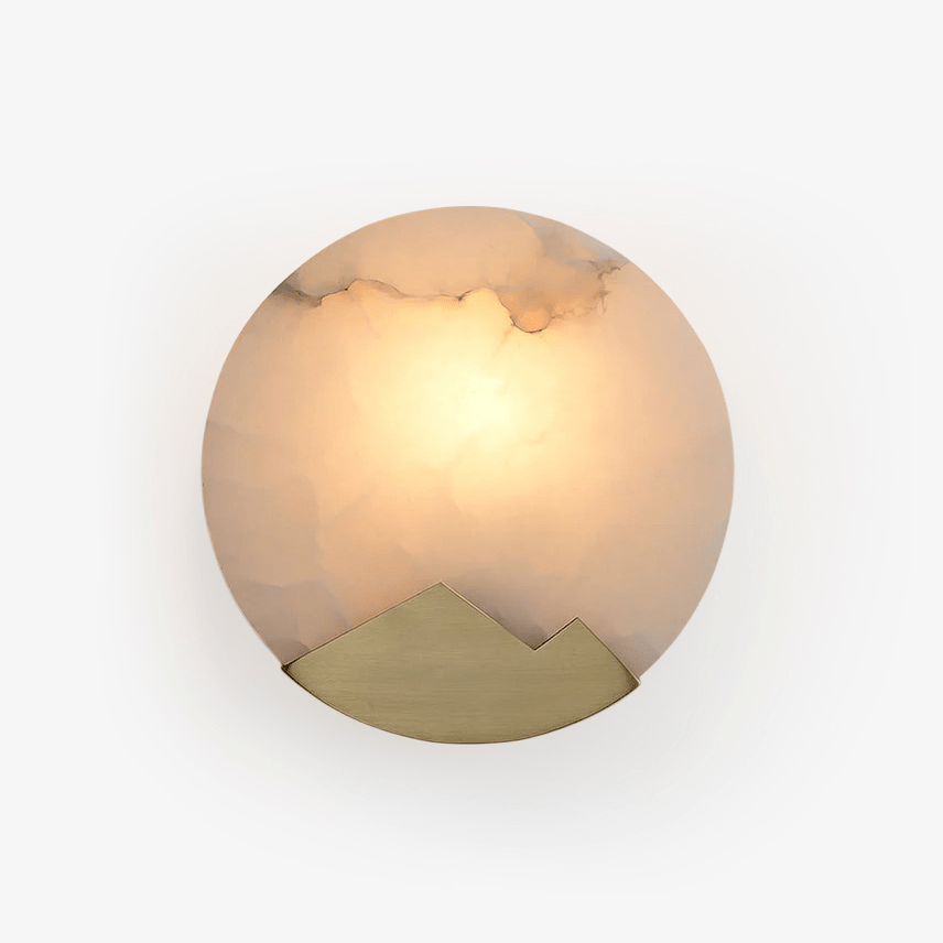 Nivisenne Mountain Shaped Alabaster Wall Light