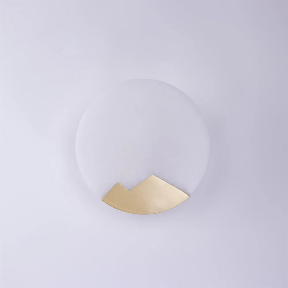 Nivisenne Mountain Shaped Alabaster Wall Light