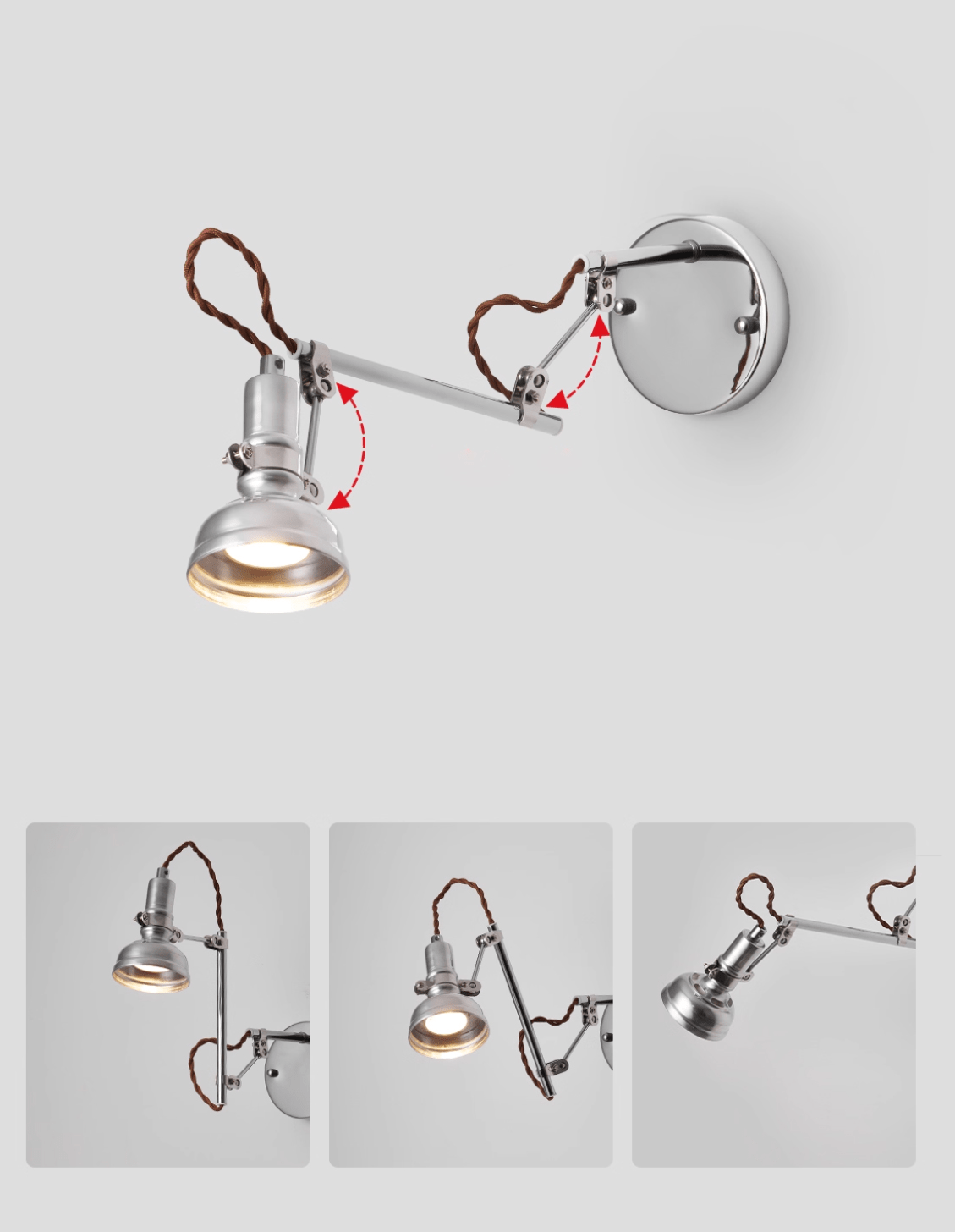 Jorze Crane Wall Lamp
