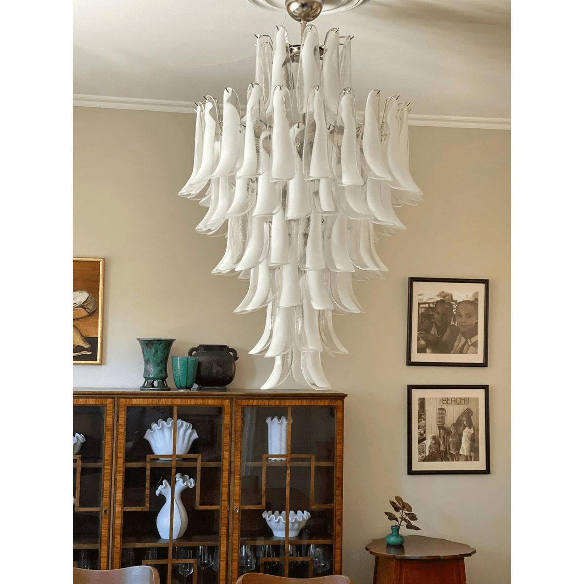 Tessa Glass Petals Pendant Lamp