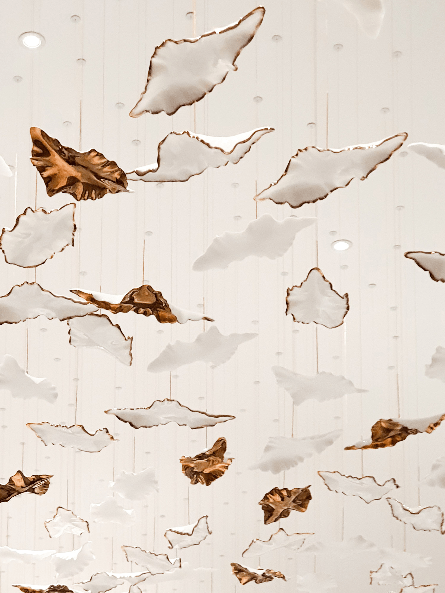 Wrenstead Leaf Twisted Sculptural Chandelier