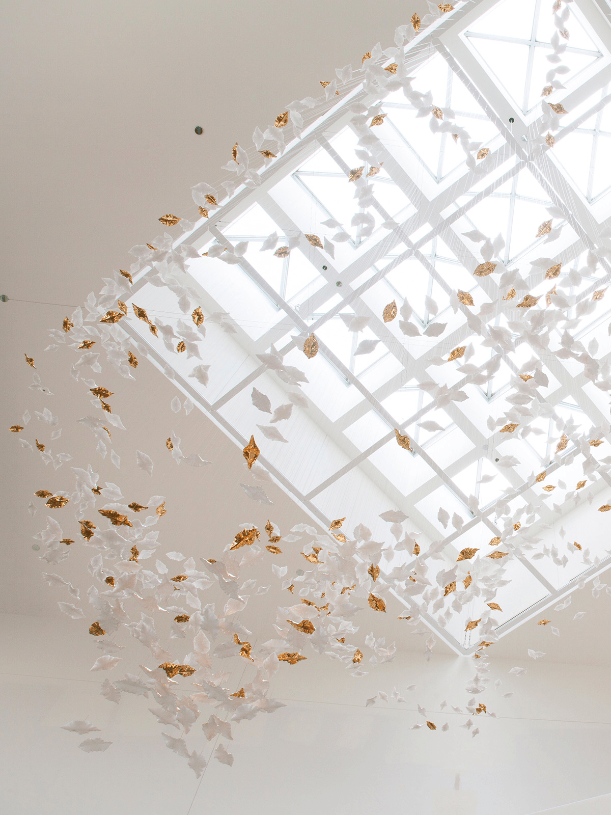 Wrenstead Leaf Twisted Sculptural Chandelier