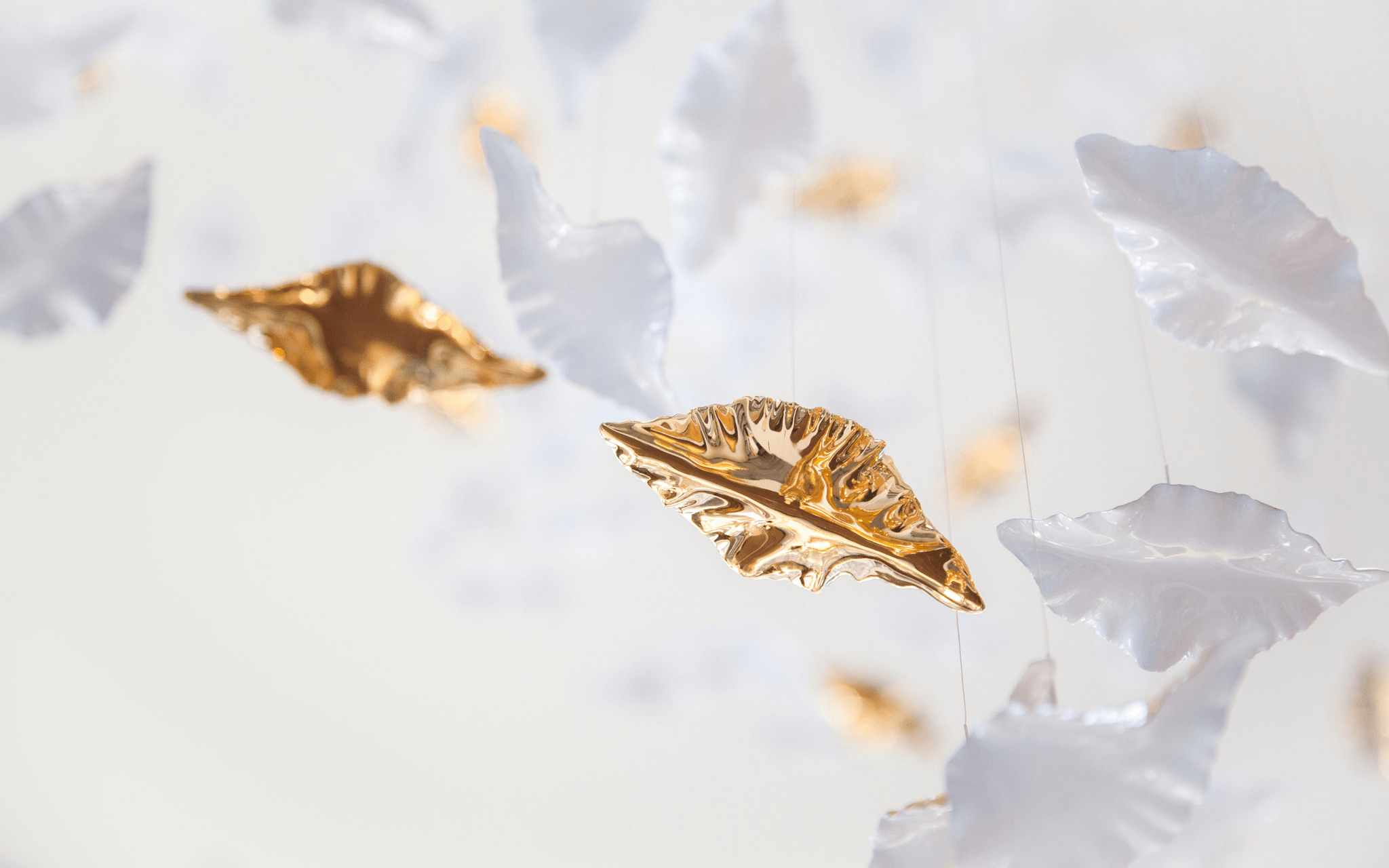 Wrenstead Leaf Twisted Sculptural Chandelier