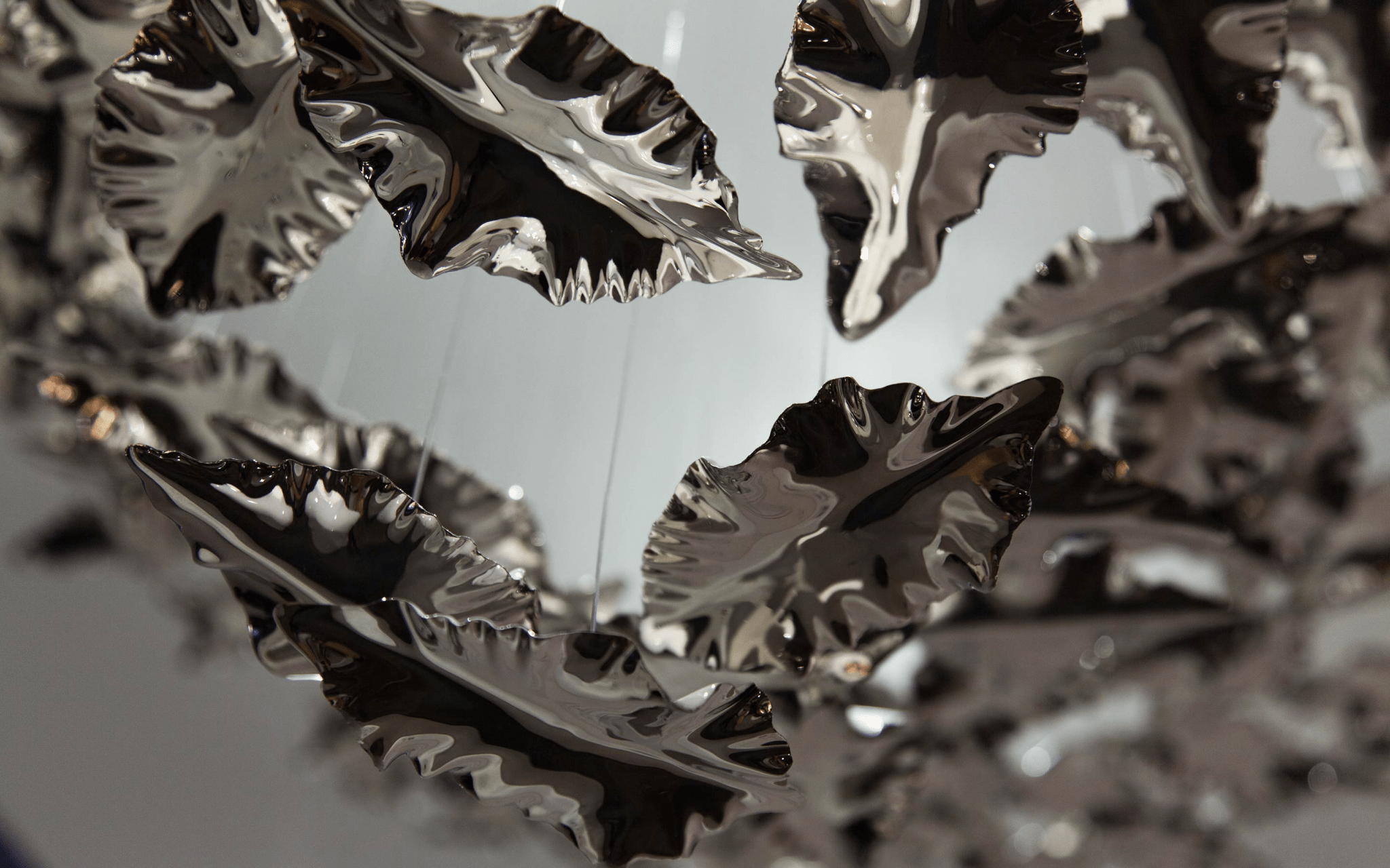 Wrenstead Leaf Twisted Sculptural Chandelier