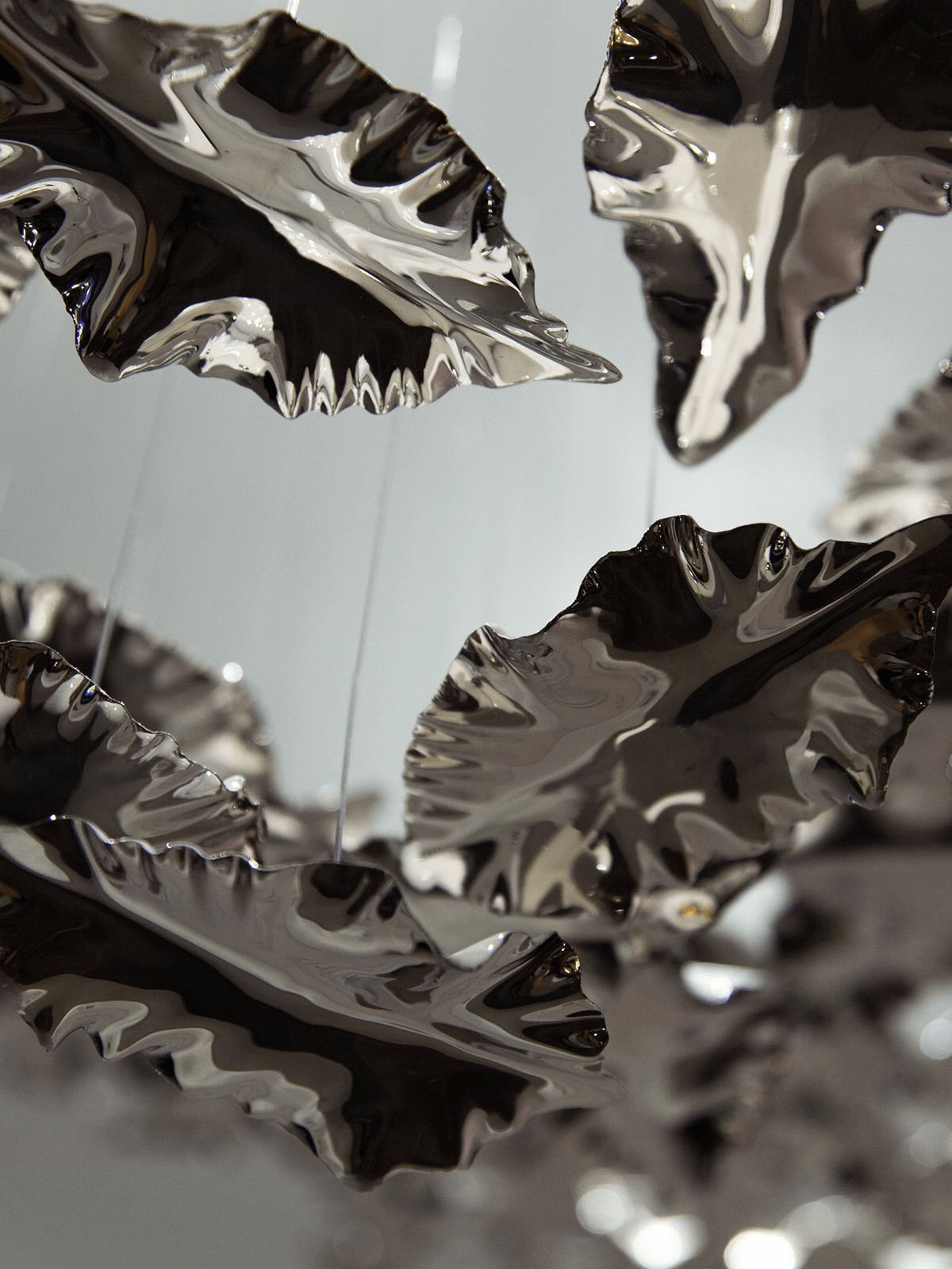 Wrenstead Leaf Twisted Sculptural Chandelier