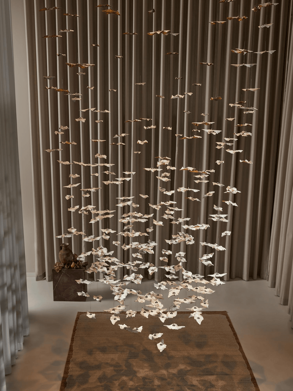 Wrenstead Leaf Twisted Sculptural Chandelier