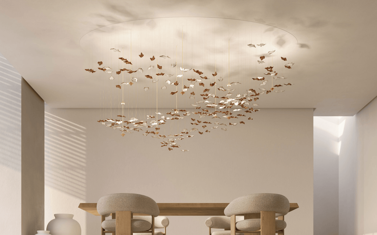 Wrenstead Leaf Twisted Sculptural Chandelier