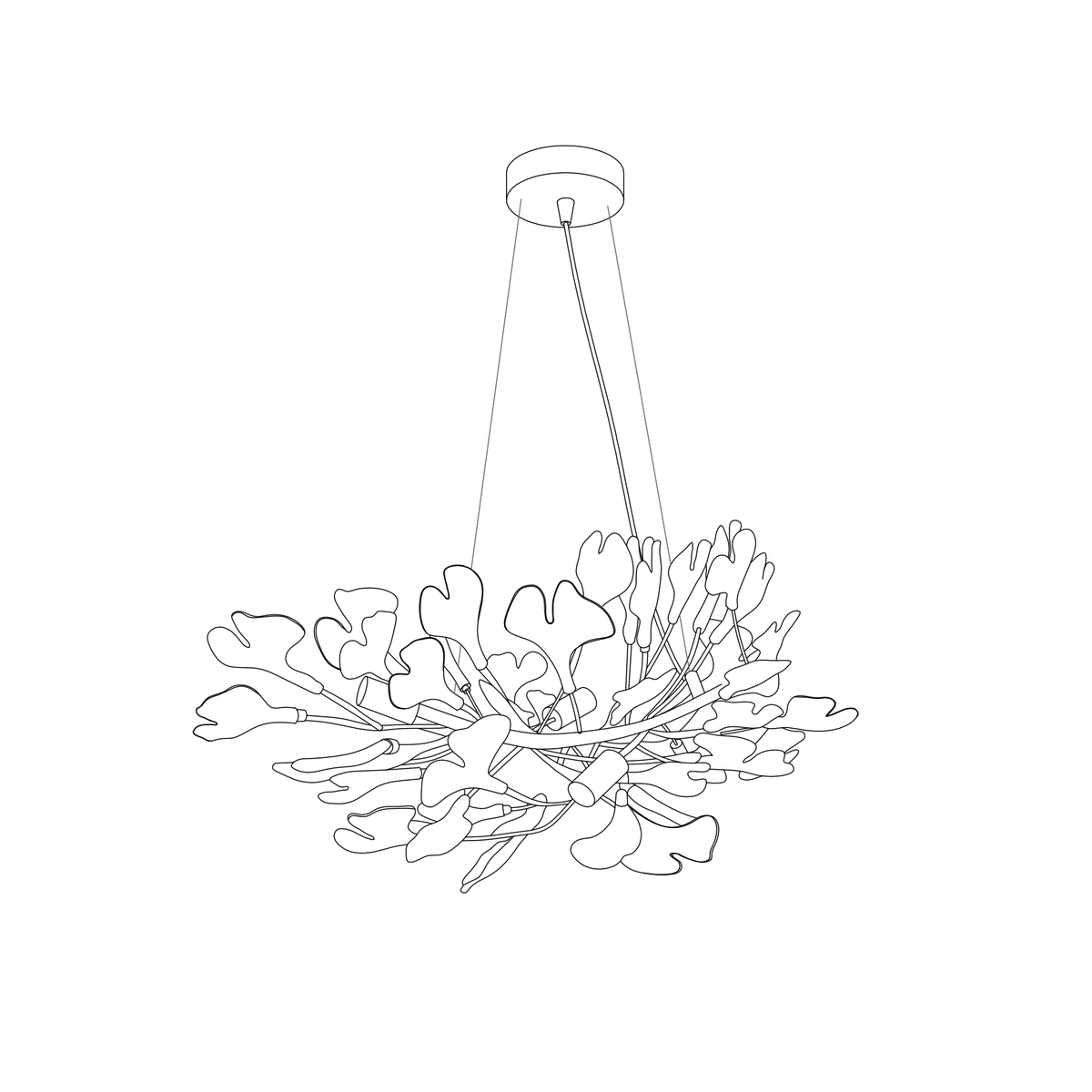 Fioraford Bloom Gingko Chandelier