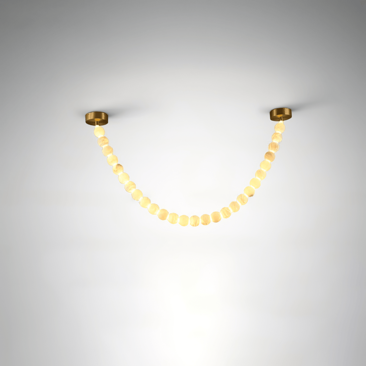 Grempt Alabaster Pearl Necklace Chandelier