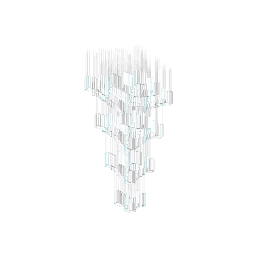 Lucanielle Diamond Cloud  Strata Customize Chandelier