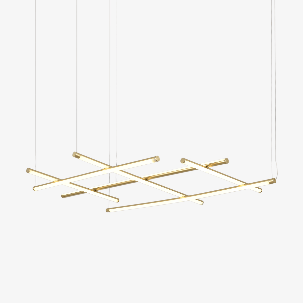 Caelian Geometric Linear Grid Pendant Lamp