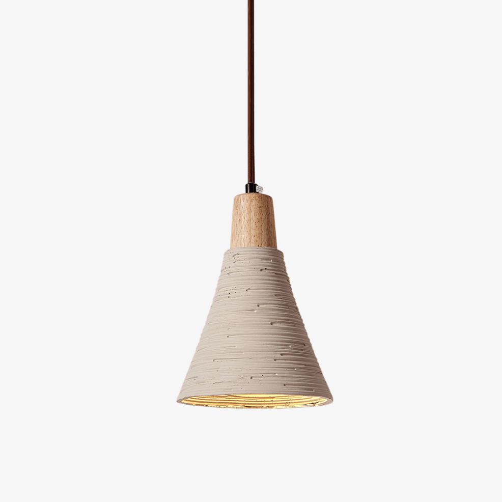 Rivelina Carved Cone Pendant Light