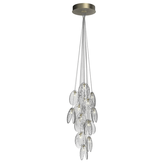 Thalassic Shell Architectural  Cluster Chandelier