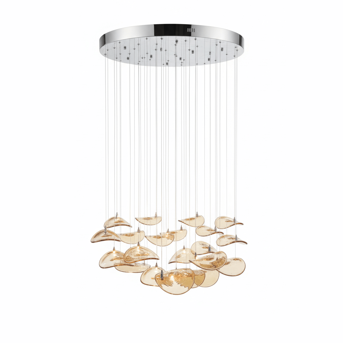 Beauvale Wave Floating Leaf Chandelier