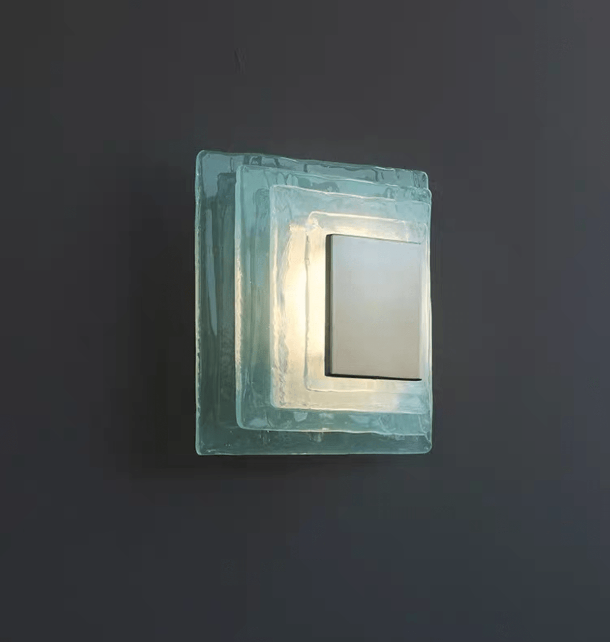 Cleo Glass Water Cube Cascade Sconce