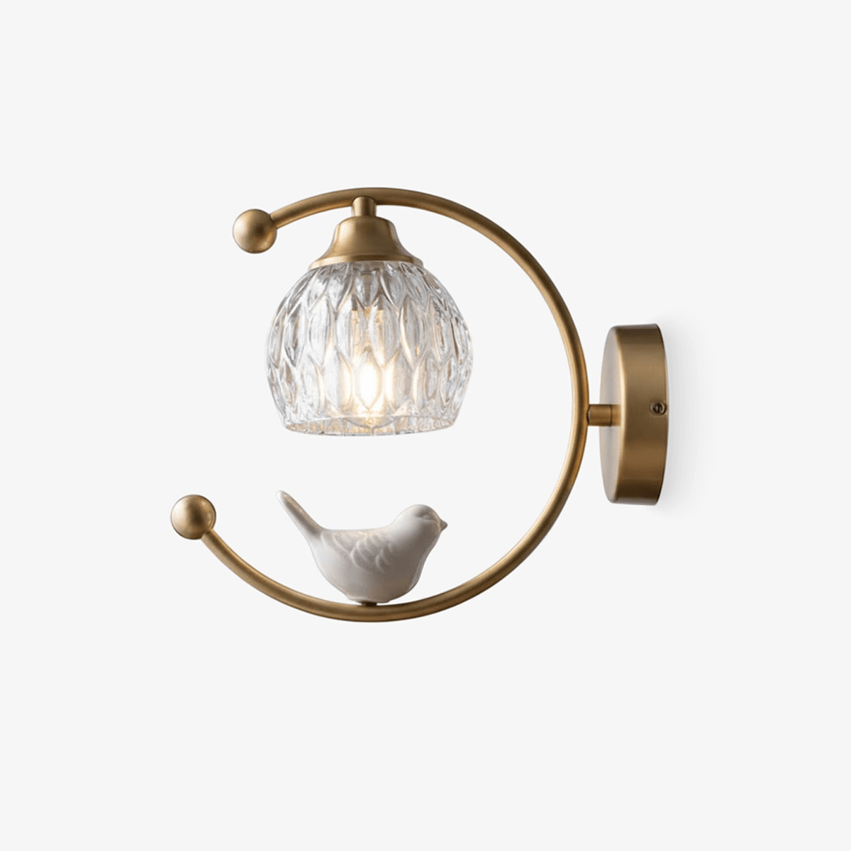 Felix Linearo Artistic Ceramic Bird Wall Lamp
