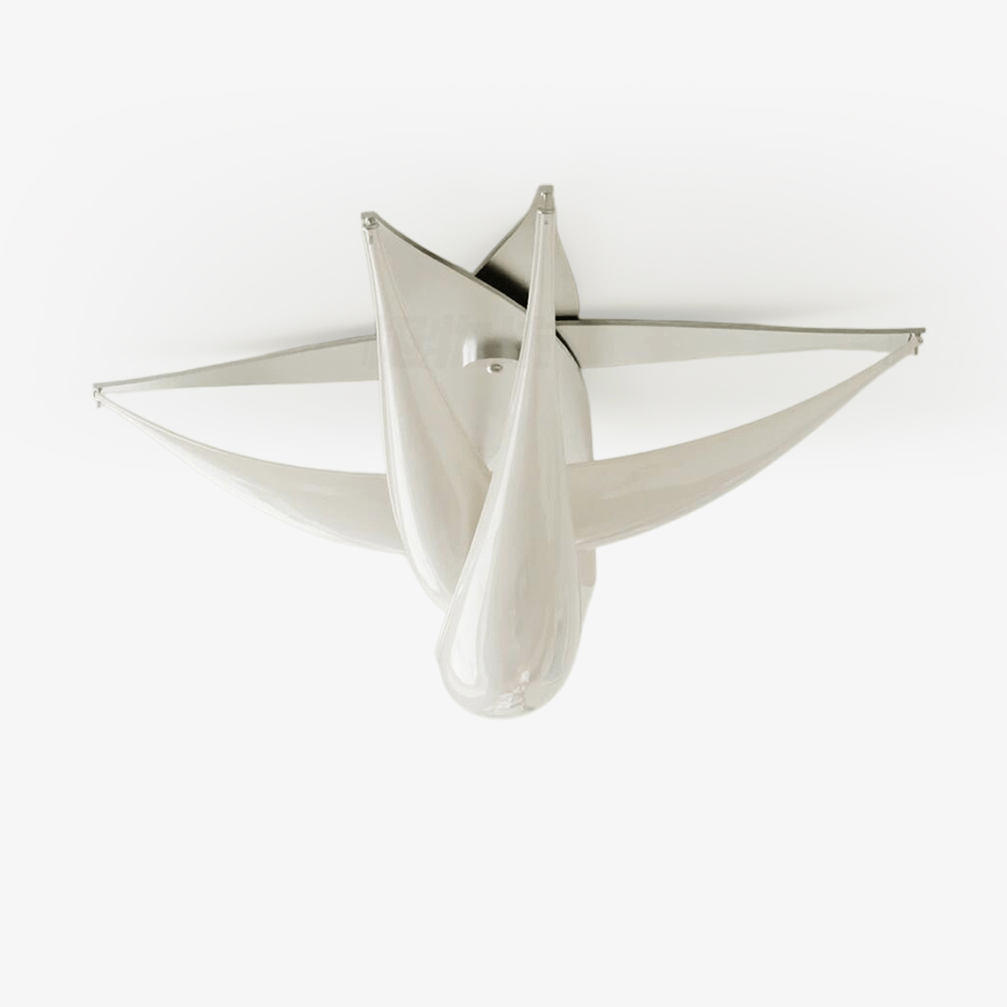 Maia Contemporary White Resin Ceiling Lamp