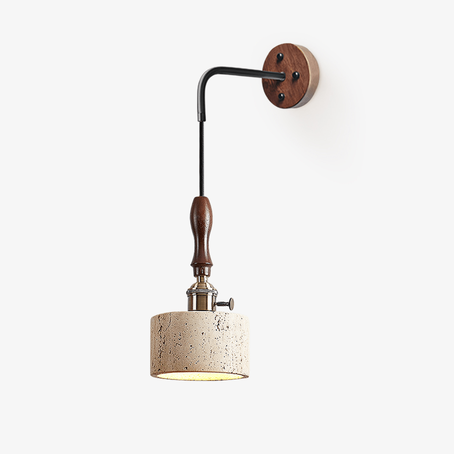 Sven Modern Yellow Travertine Wall Lamp